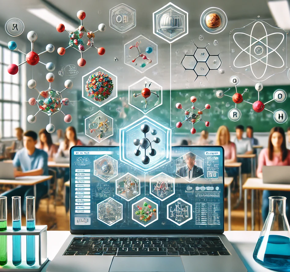 Jimdo virtual platform for learning Organic Chemistry