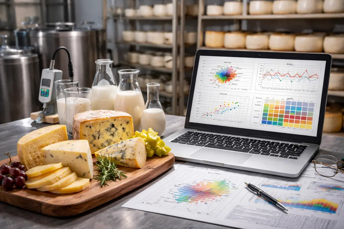 Multivariate statistical modeling for the control of critical variables in the production process of matured cheeses